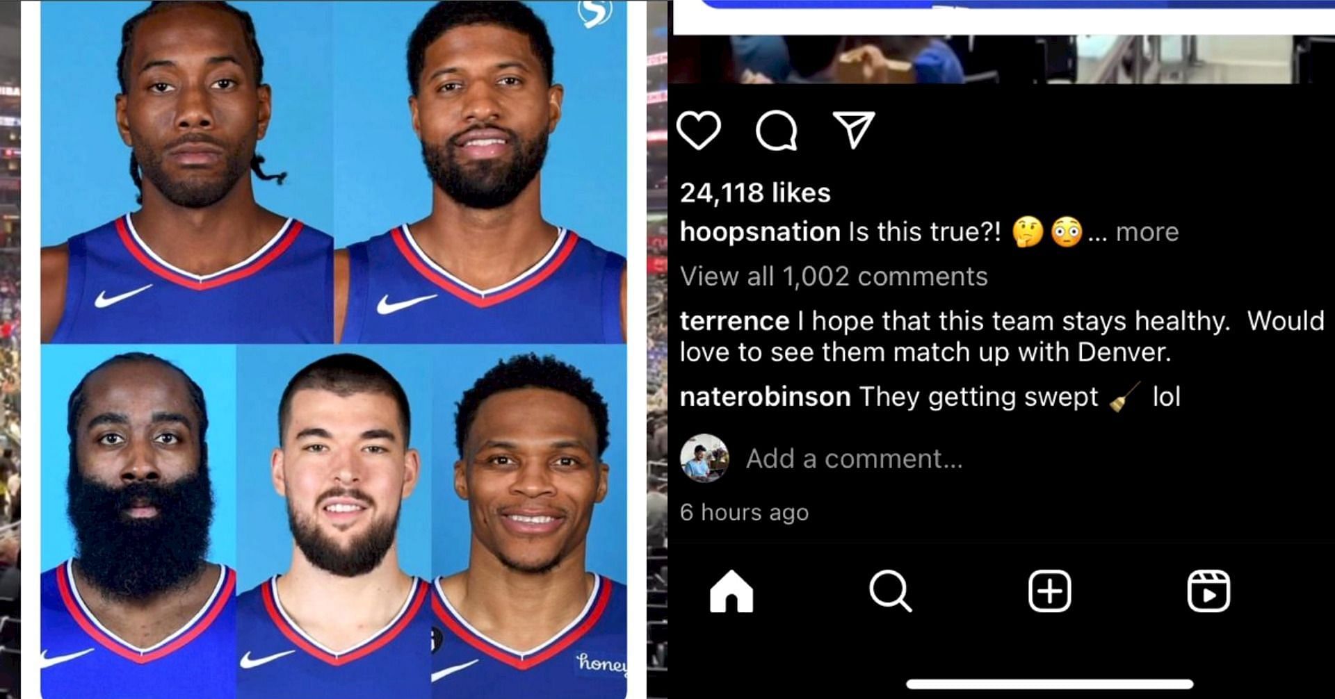 Three-time NBA Slam Dunk Contest champion Nate Robinson&#039;s recent comment on Hoops Nation&#039;s Instagram post