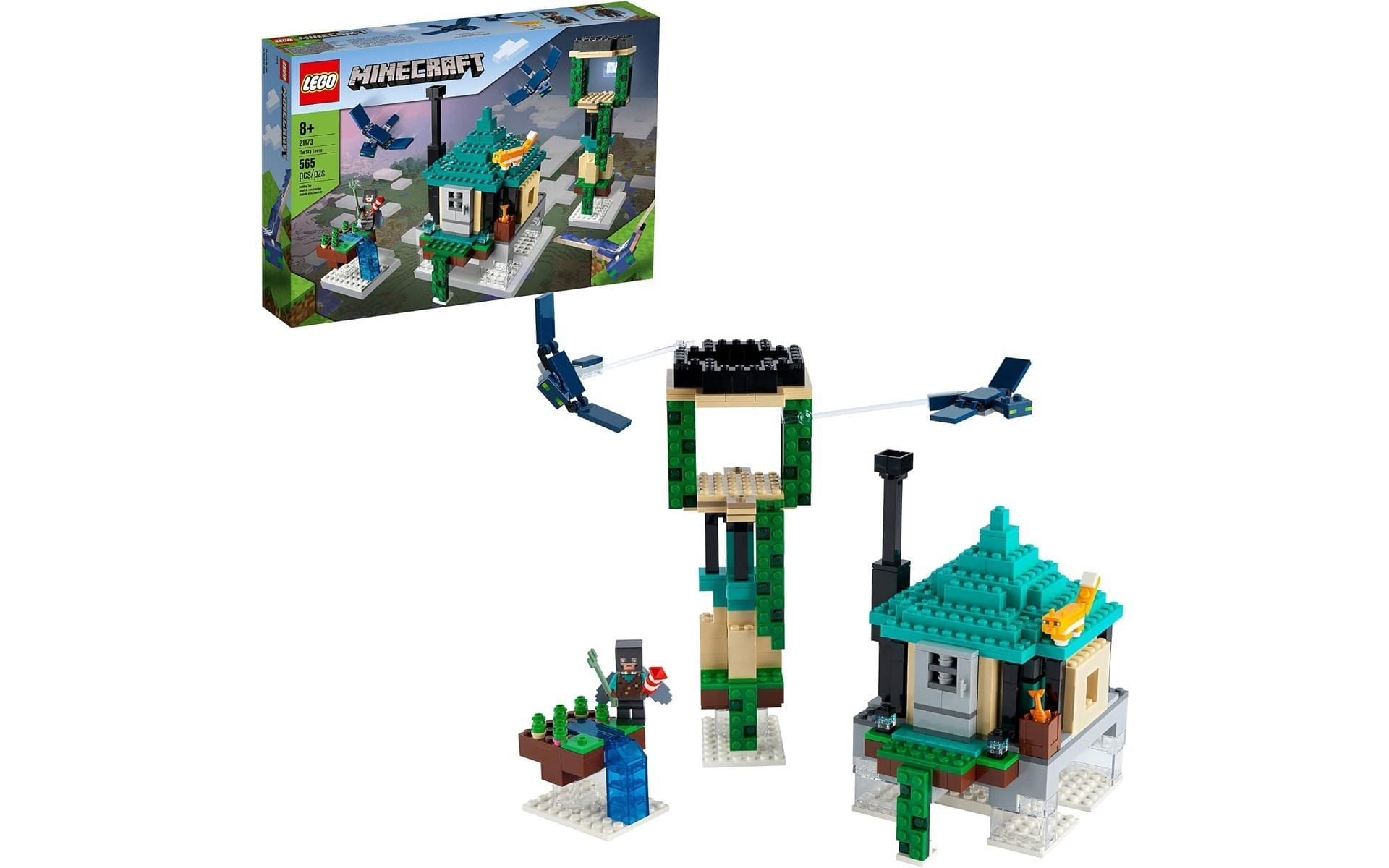 Build a floating tower and house with The Sky Tower LEGO set (Image via Amazon)