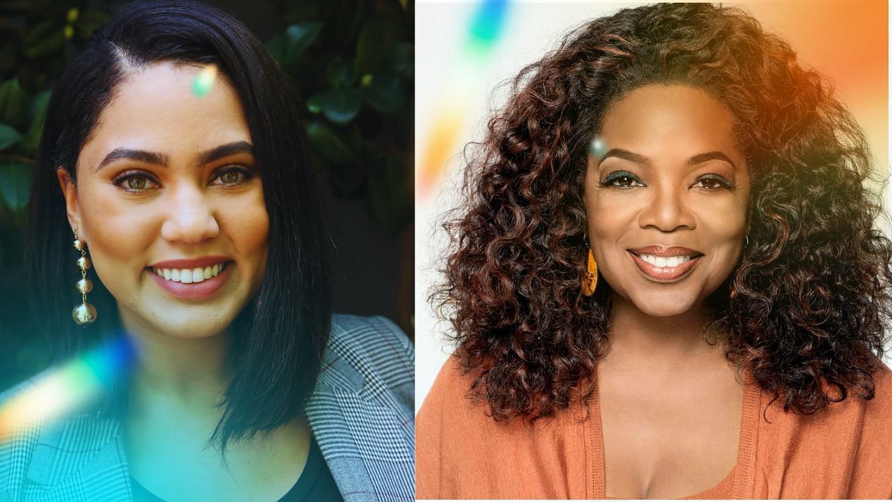 Ayesha Curry celebrates Sweet July Skin product makes Oprah