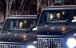 [Watch] MS Dhoni drives a classy black Mercedes with 0007 number plate, video goes viral