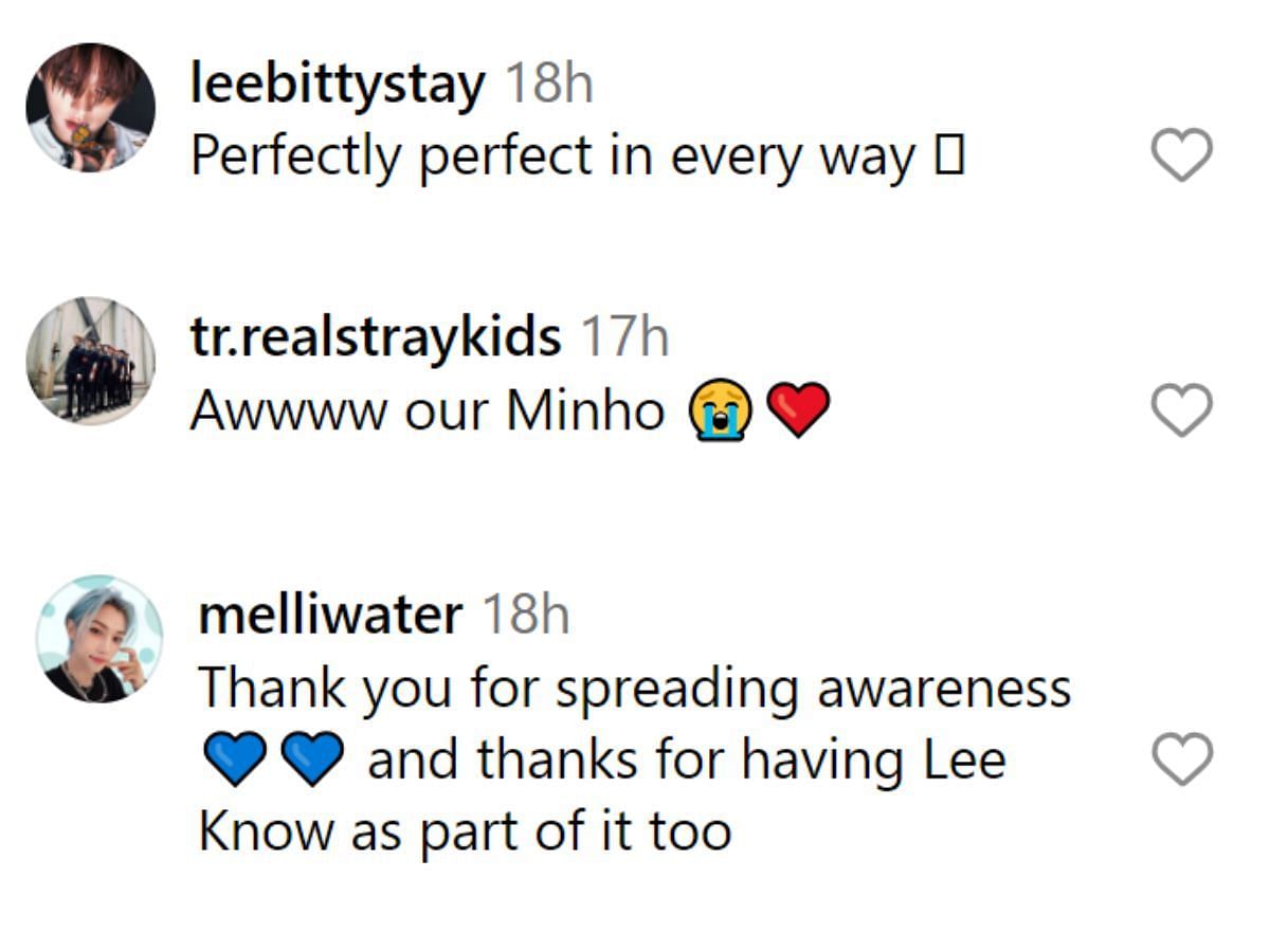 Fan comments (Image via @wkorea/Instagram)