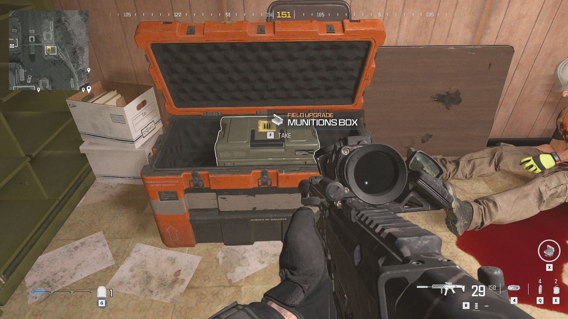 Munition Box location (Image via Activision)