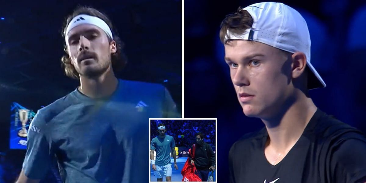 Stefanos Tsitsipas retired mid-match from the 2023 ATP Finals