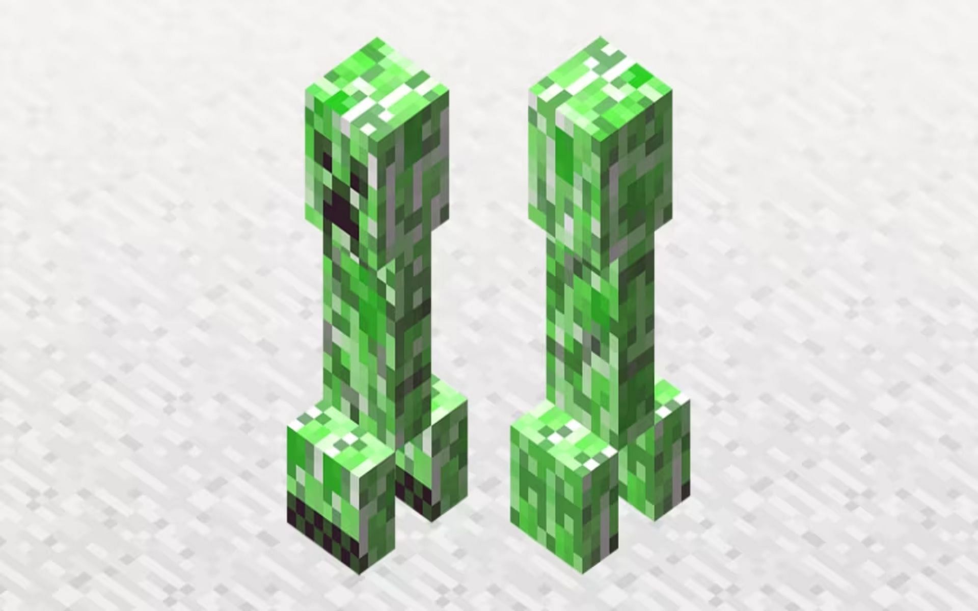 Creepers were accidentally made when designing a pig (Image via Mojang)