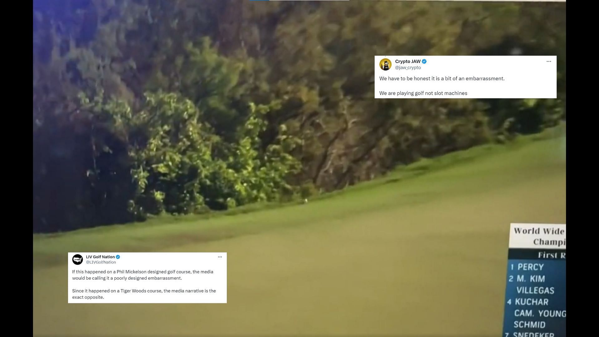 &ldquo;We have to be honest it is a bit of an embarrassment&rdquo;: Tiger Woods designed golf course faces scrutiny from fans after watching Thomas Detry&rsquo;s shot 