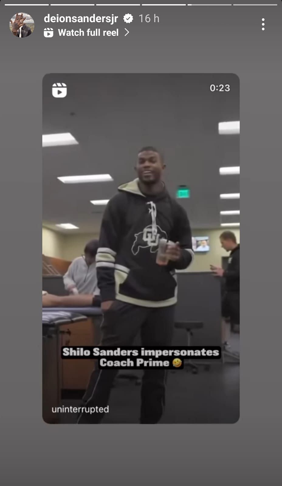 Deion Sanders Son: Deion Sanders' Son Shilo Sanders Impersonates Coach ...