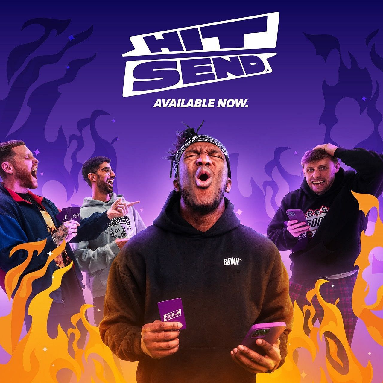 Sidemen released its very own card and text-based game (Image via hit-send.com)