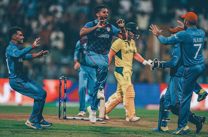 [Watch] Azmatullah Omarzai puts Australia in deep trouble with double strike during AFG vs AUS 2023 World Cup match