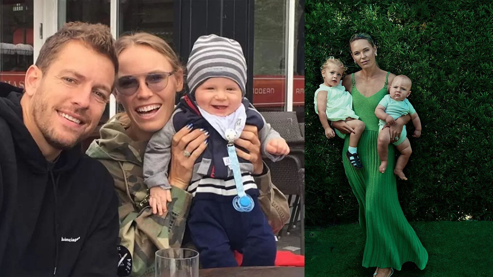 &quot;My date &amp; your date&quot; - Caroline Wozniacki spends evening by the beach with baby son James 