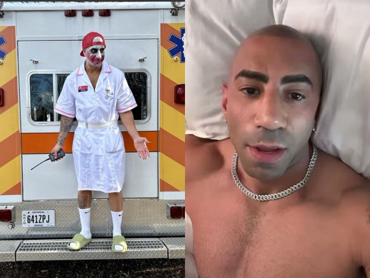 Here we go again Fousey cosplaying as Heath Ledger s Joker