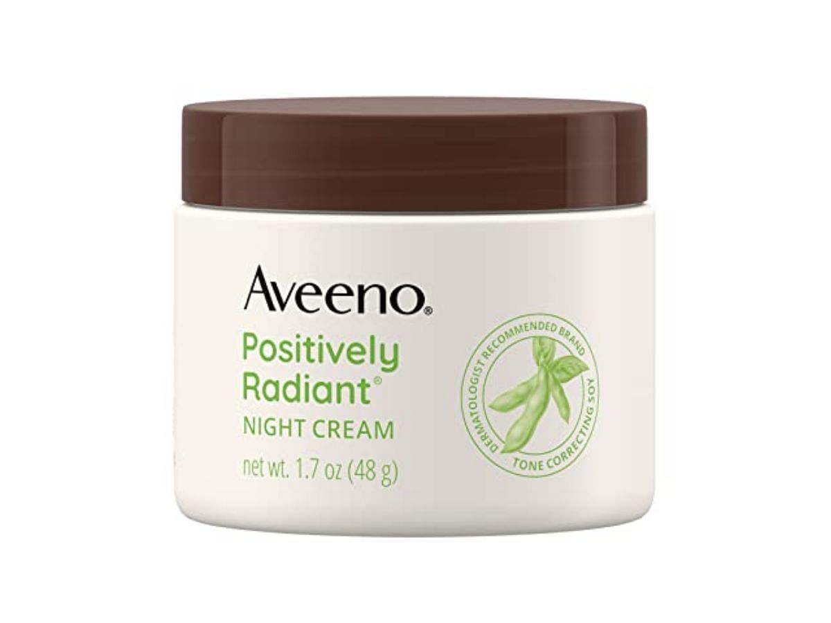 Aveeno Positively Radiant Intensive Night Cream (Image via Amazon)