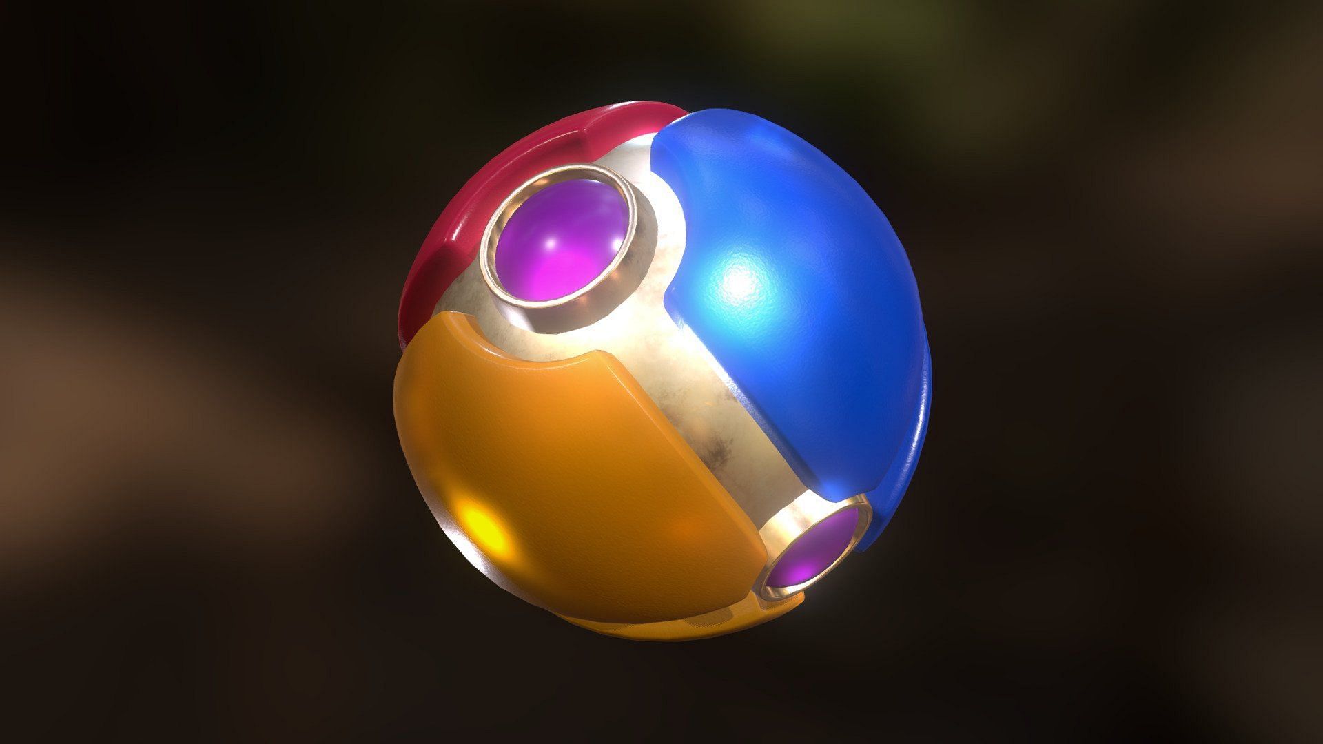 A 3D model of the Pester Ball (Image via Austin Hicks)