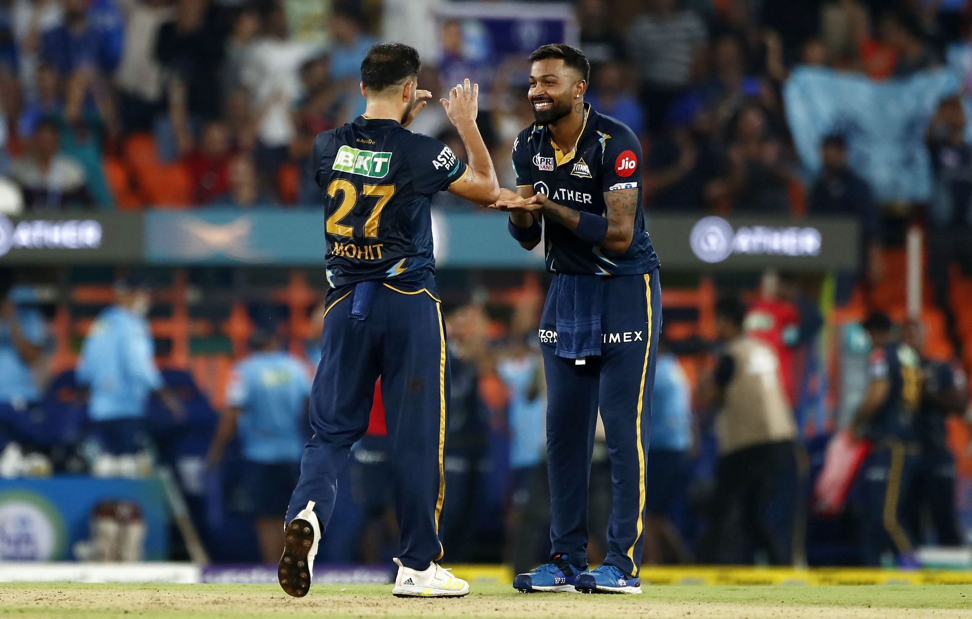 Hardik Pandya (right) has been traded to Mumbai Indians. (Pic: Getty Images)