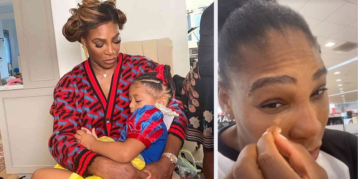 Serena Williams and daughter Olympia Ohanian