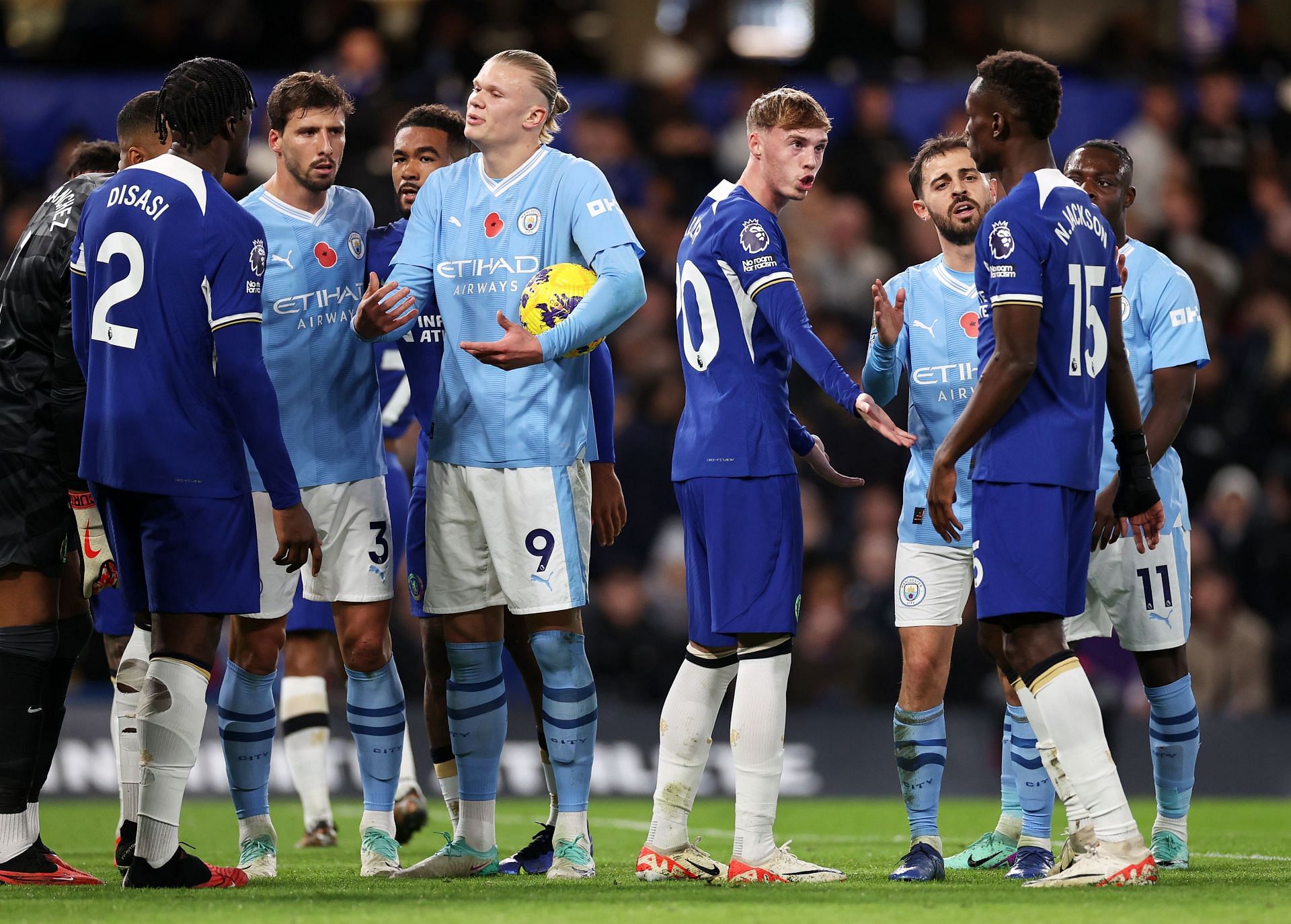 Chelsea players were furious with the decision.