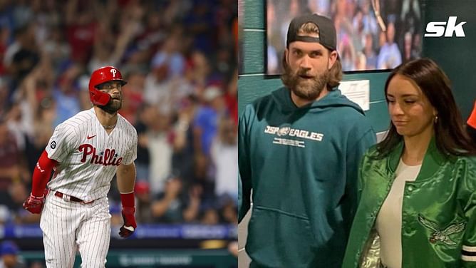 Phillies star Bryce Harper's green enthusiasm stirs playful taunts during Eagles vs. Cowboys showdown: "He is the Drake of athletes"