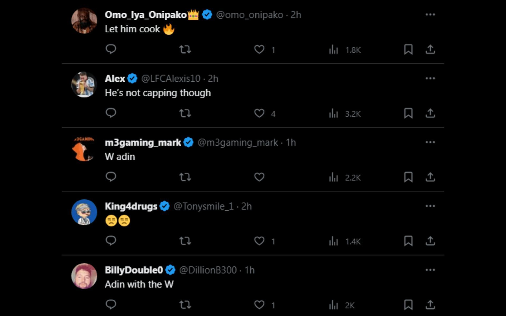 Fans Reacting to Adin&#039;s Viral Clip (Image via Twitter@DramaAlert)