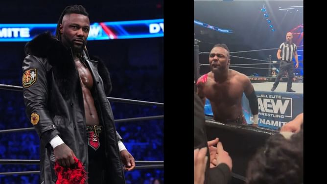 AEW star Swerve Strickland has an altercation with a fan, security stepped in