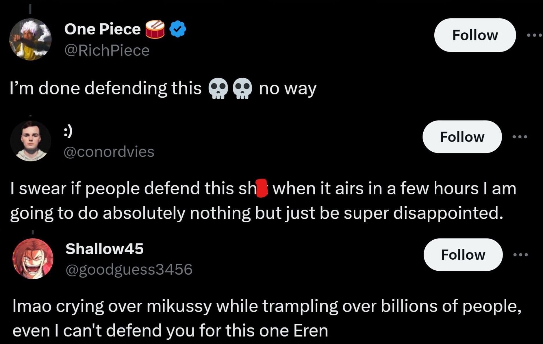 Fans refuse to defend MAPPA&#039;s mistakes (Screengrab via X)