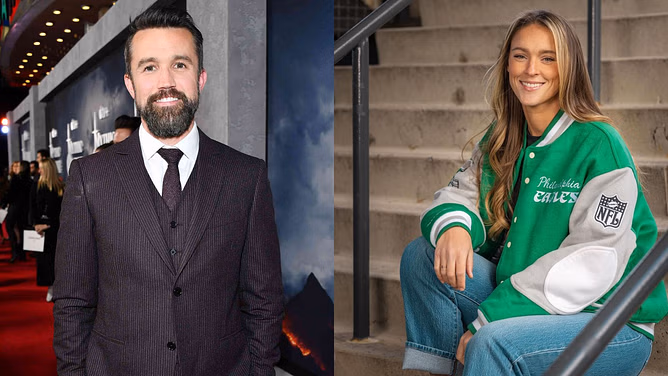 How much did Kylie Kelce’s jacket sell for? Signed Eagles merch from Jason Kelce’s wife races past Rob McElhenney’s $62,000 bid