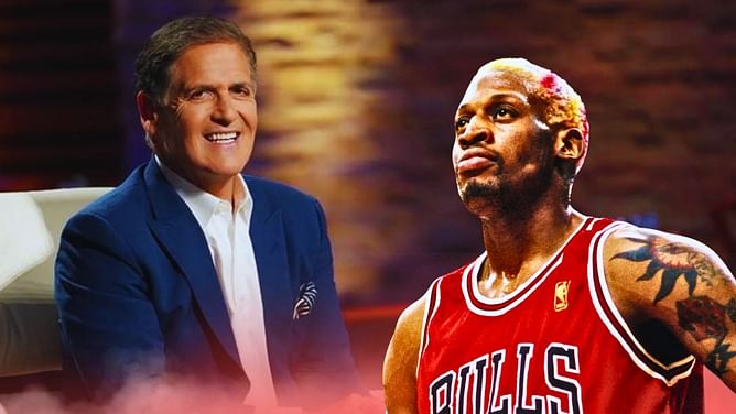 "He'd sneak Carmen Electra through the back door" - Mark Cuban reveals details of Dennis Rodman crashing at his crib