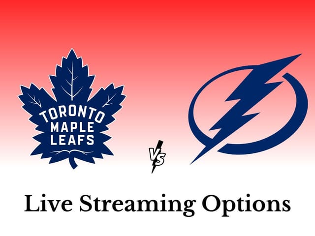 Toronto Maple Leafs vs. Tampa Bay Lightning: Live streaming options