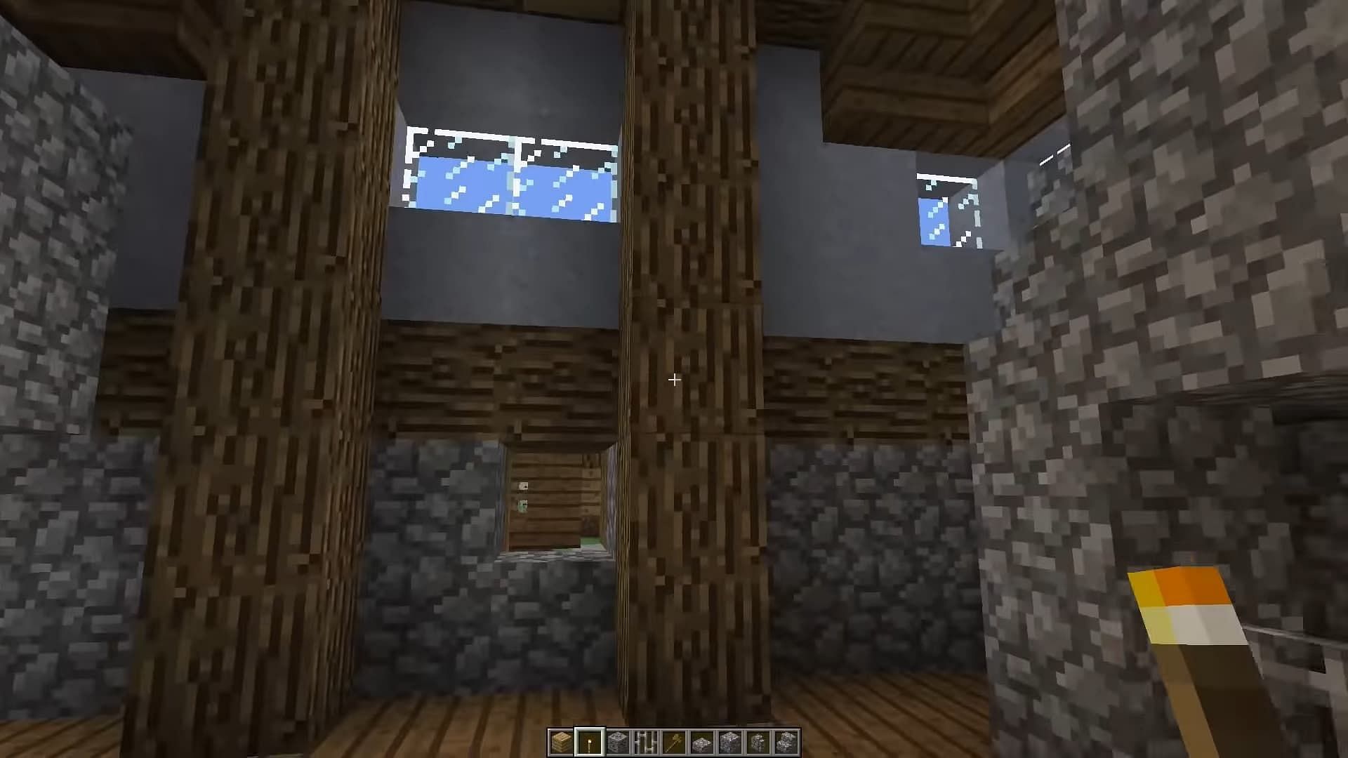 Simple interior wall (Image via YouTube/Grian)
