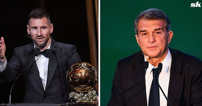 Lionel Messi and Barcelona president Joan Laporta didn't speak with each other at 2023 Ballon d'Or gala: Reports