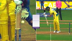 [Watch] Bizarre scenes as Australia's Mitchell Starc walks off without reviewing after sensational take from Ikram in AFG vs AUS 2023 World Cup match