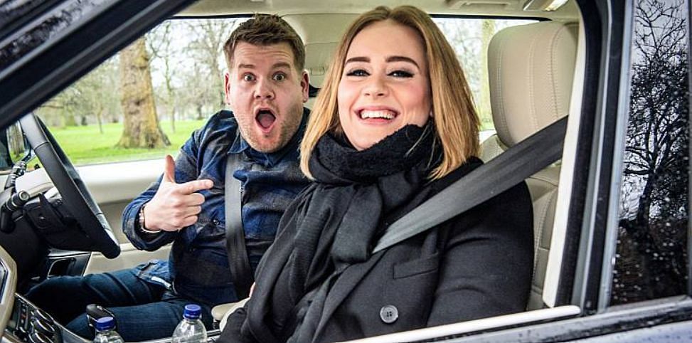 What song did Adele write for James Corden?