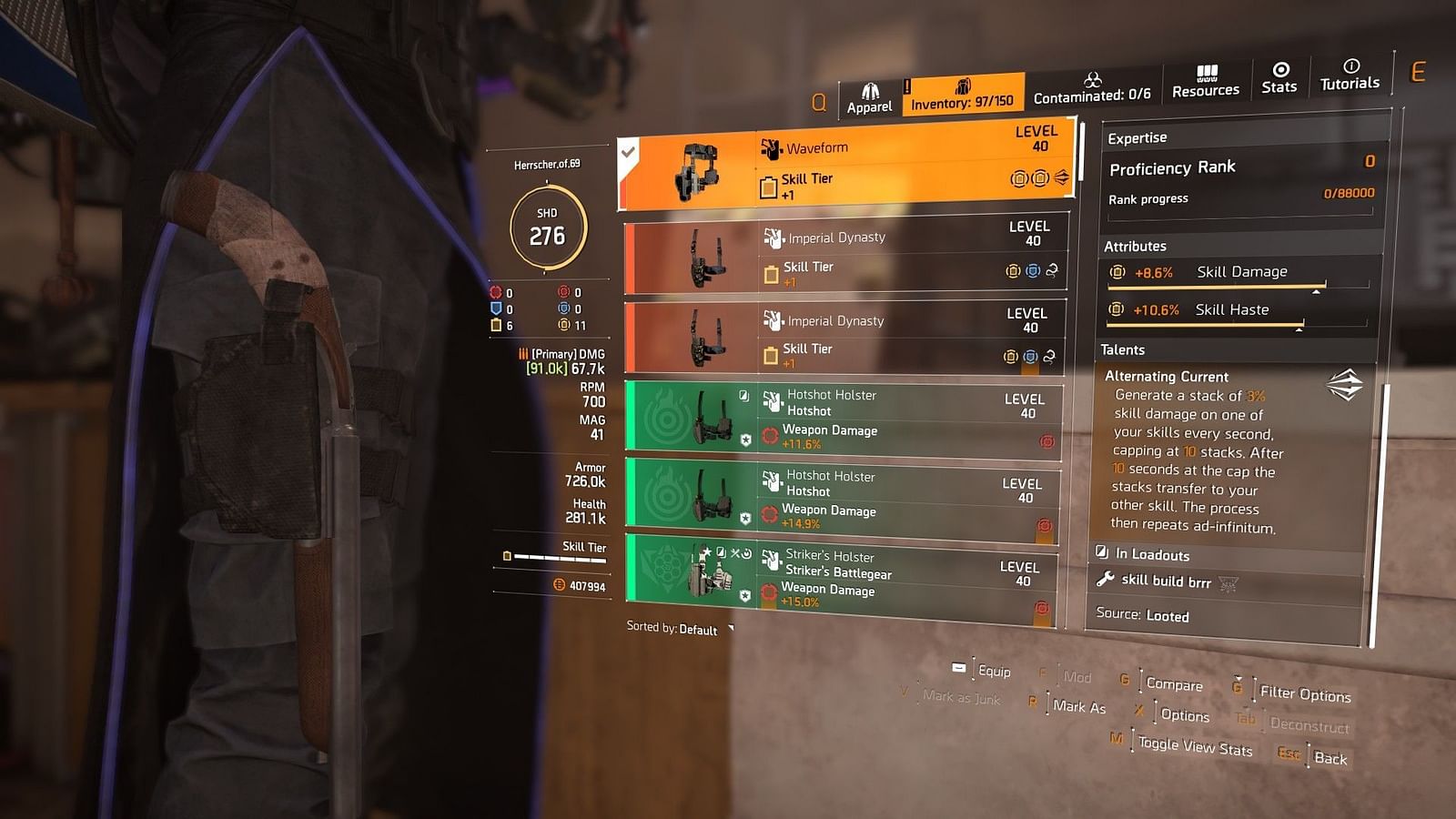 The Division 2 skill build for all endgame activities