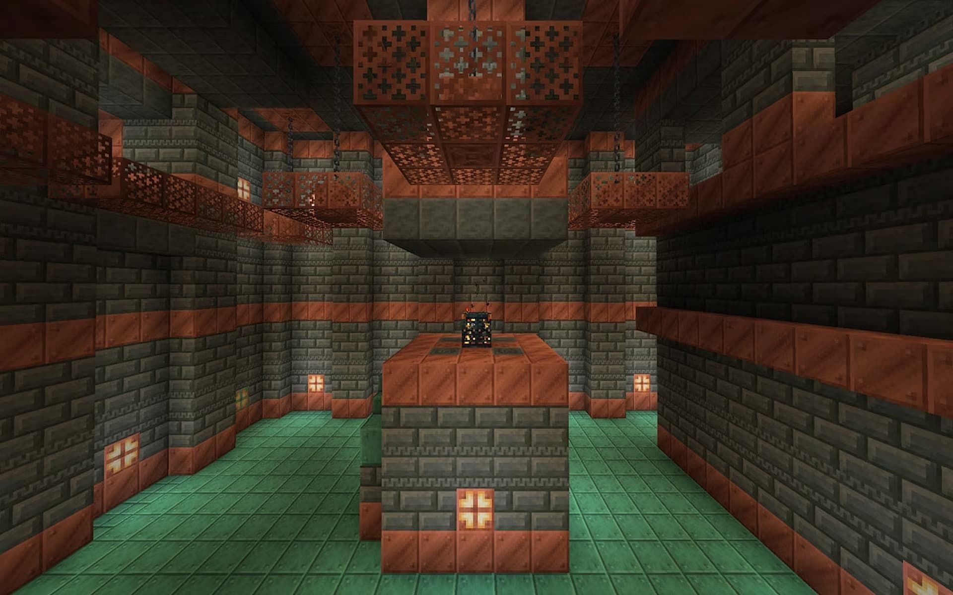 A Trial Chamber complete with Trial Spawner in Minecraft 1.21 sneak peek