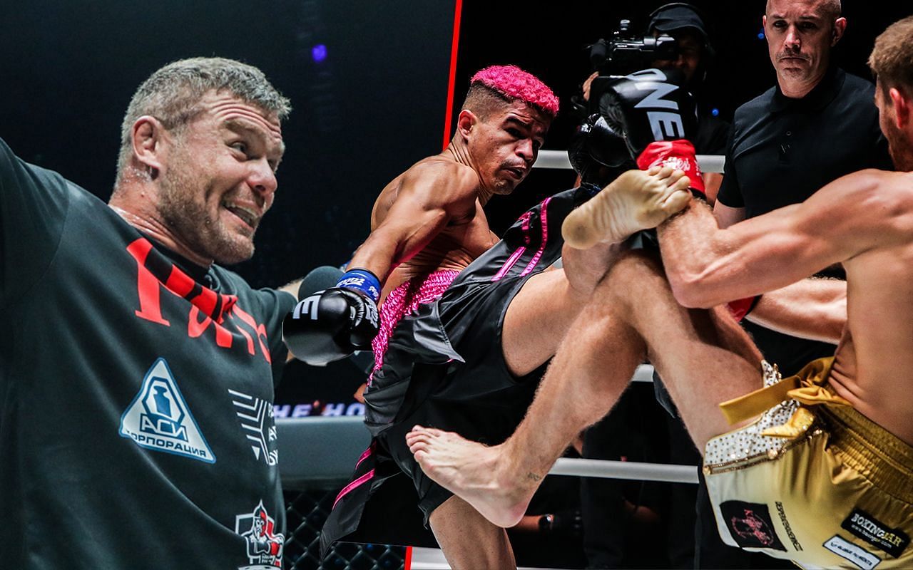 Anatoly Malykhin (L) Fabricio Andrade vs. Jonathan Haggerty (R) : Photo credit: ONE Championship