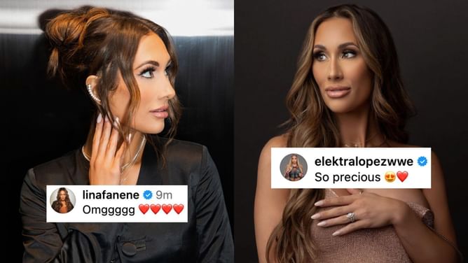 Zelina Vega, Bianca Belair, and several other WWE Superstars react to Carmella's heartwarming update