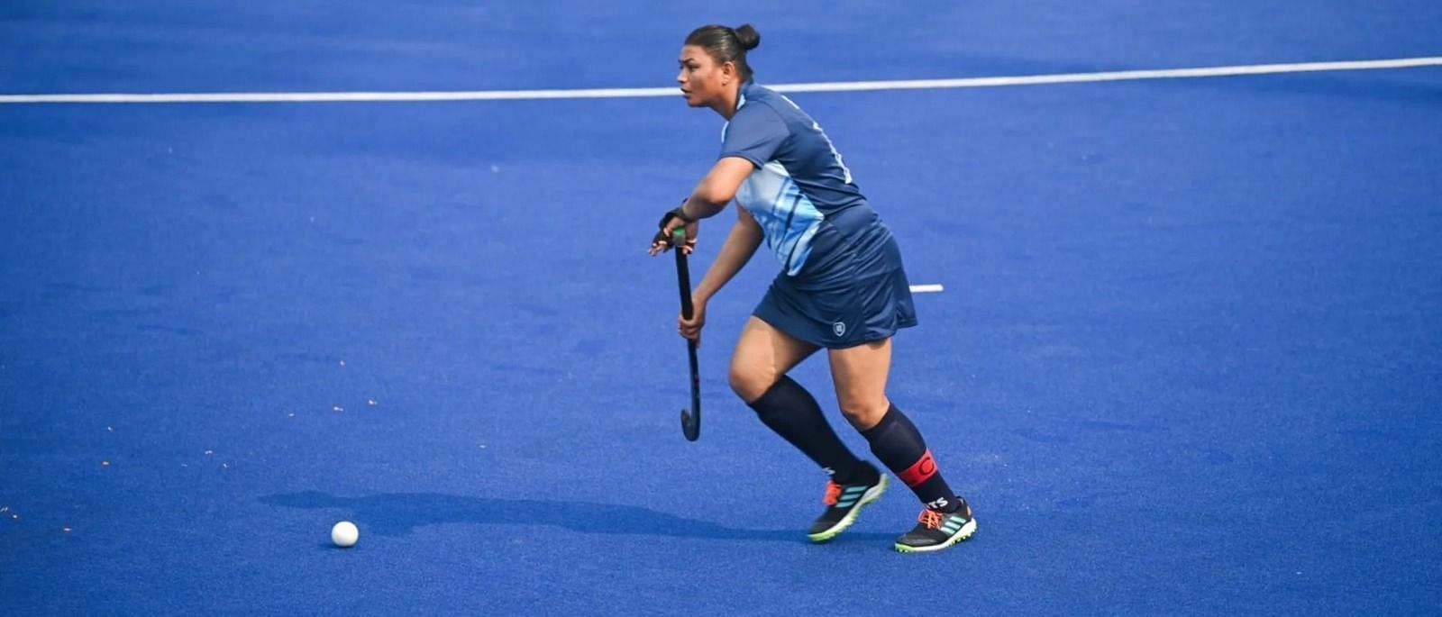 A snap from Senior Women&rsquo;s Inter-department Championship (Image via Hockey India)