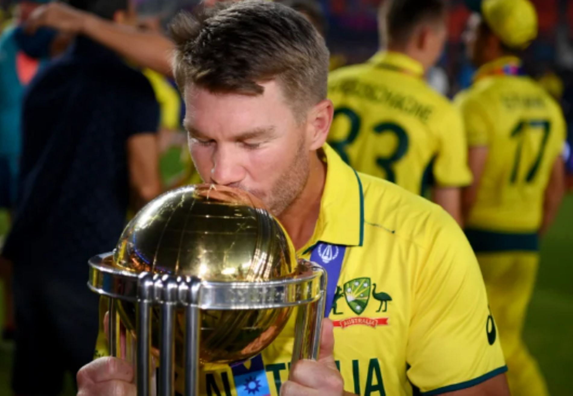 David Warner elated with winning his second ODI World Cup Trophy