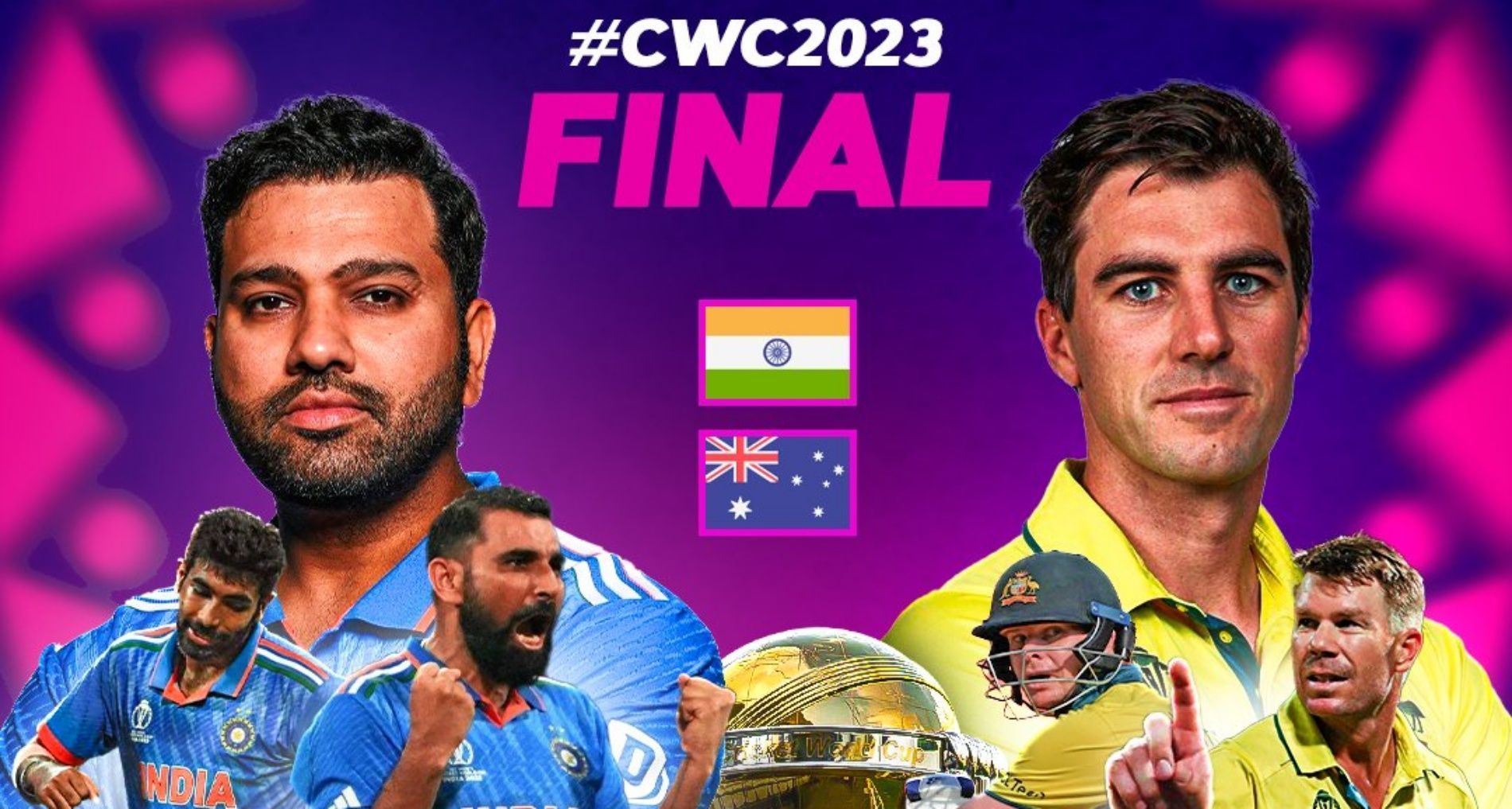 India vs Australia 2023 World Cup final Toss result and playing 11s