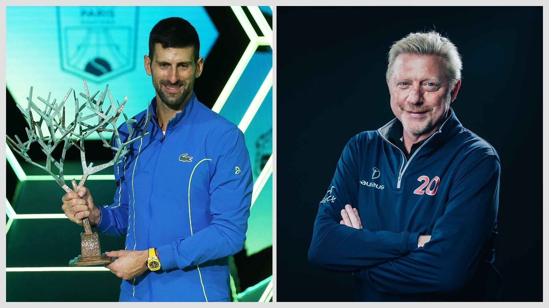 Boris Becker congratulates Novak Djokovic on paris masters victory