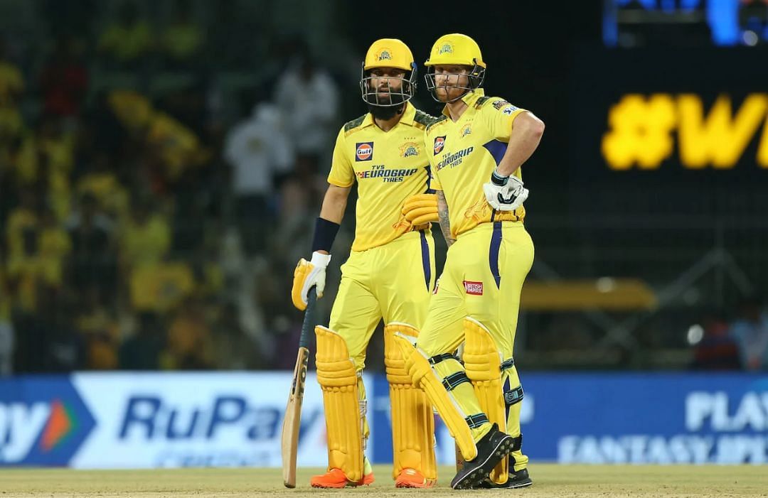 Moeen Ali and Ben Stokes in the middle for CSK [Getty Images]