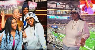 Deion Sanders' daughter Deiondra marks her presence at Cowboys game cheering for Dallas' gigantic 45-10 over Washington [PHOTOS]