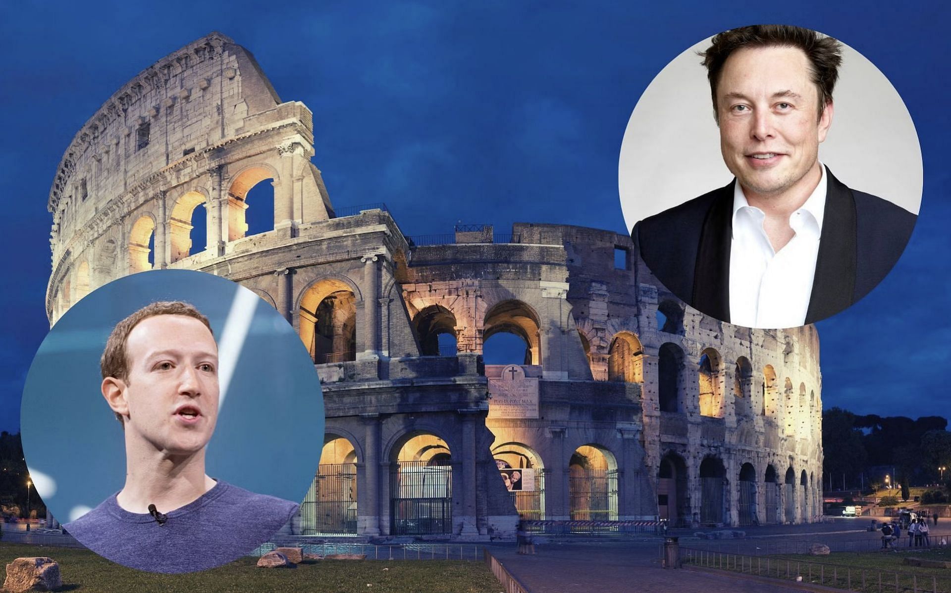 Mark Zuckerberg and Elon Musk agree to fight in the Colosseum [Images via Wikimedia Commons]