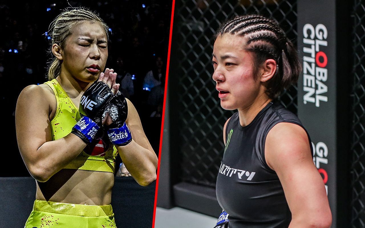 Ayaka Miura (L) / Itsuki Hirata (R) -- Photo by ONE Championship