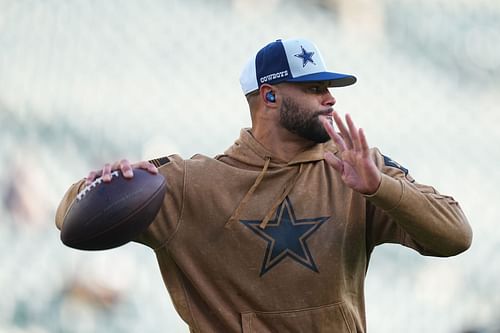 Dak Prescott at Dallas Cowboys v Philadelphia Eagles