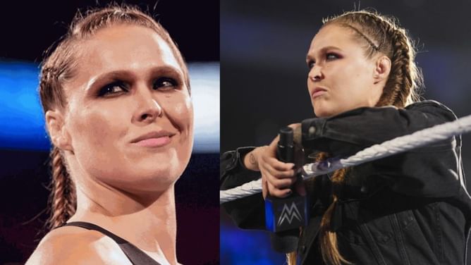 Ronda Rousey reacts to upcoming match promotion alongside former WWE Superstar