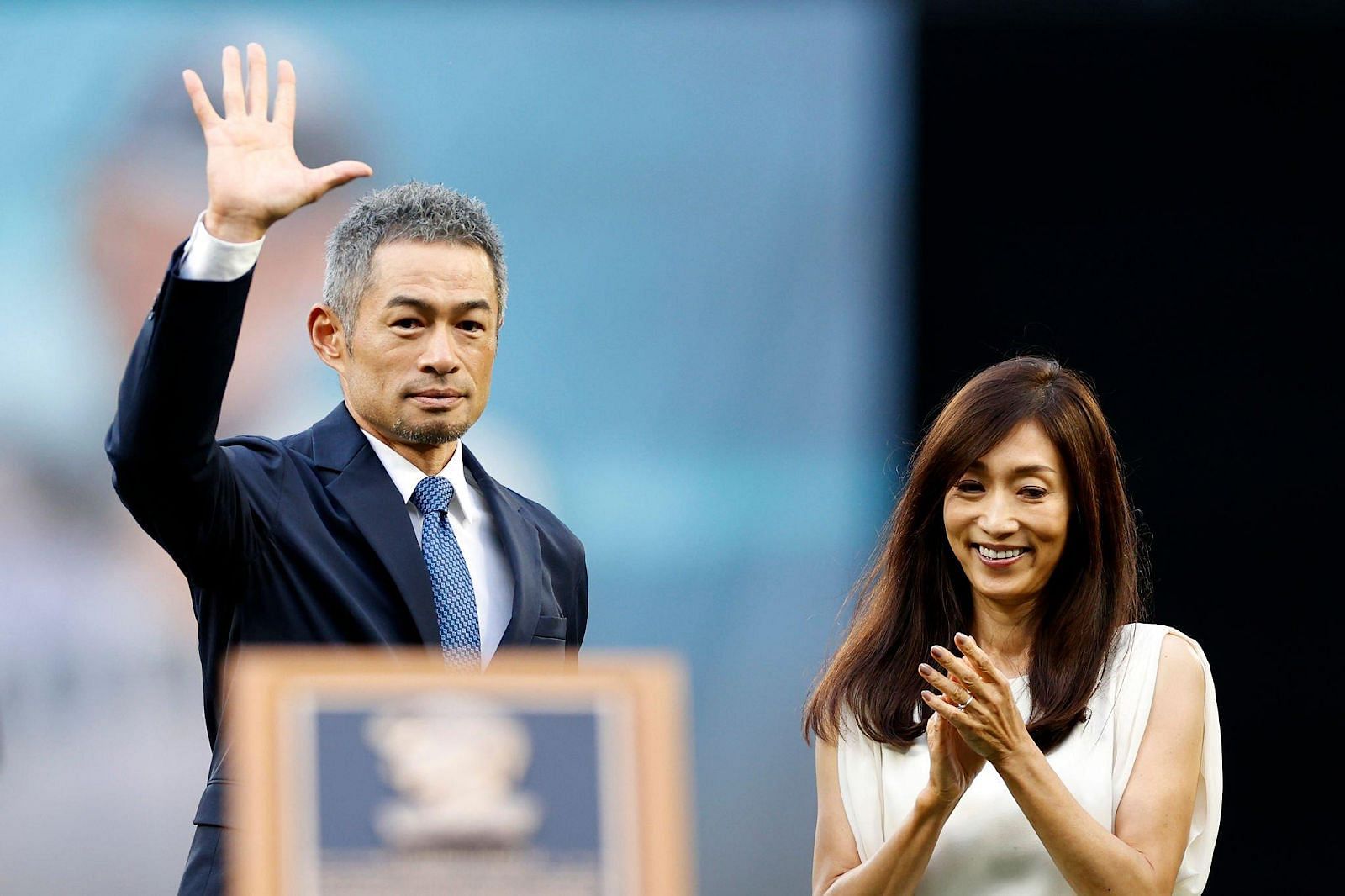 Ichiro Suzuki and Yumiko Fukushima. Source: Getty Images
