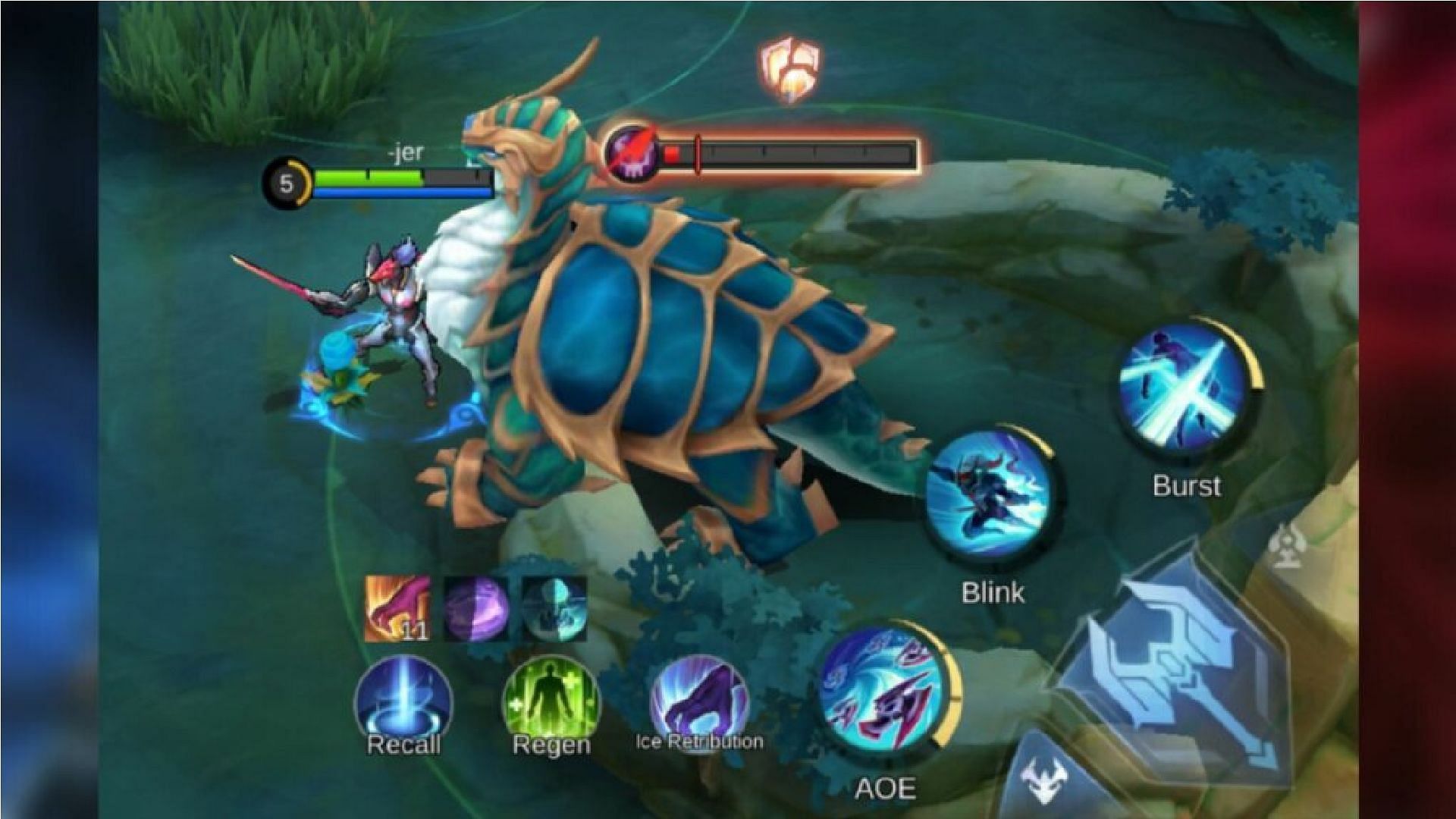 Help your junglers kill the jungle monsters when trying to master the Mid Lane in MLBB (Image via Moonton Games)