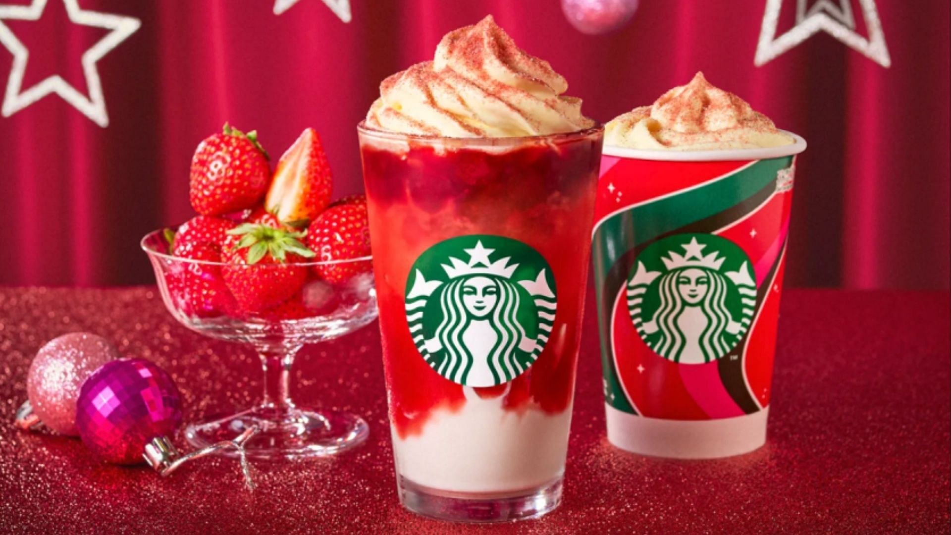 Starbucks Japan introduces a new Strawberry Merry Cream Frappuccino leaving U.S. fans in the FOMO feels (Image via Starbucks Japan)