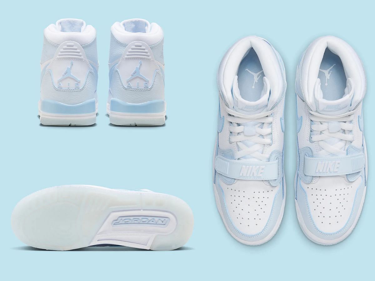 Jordan Legacy 312 &ldquo;Arctic Blue&rdquo; sneakers (Image via Sneaker News)