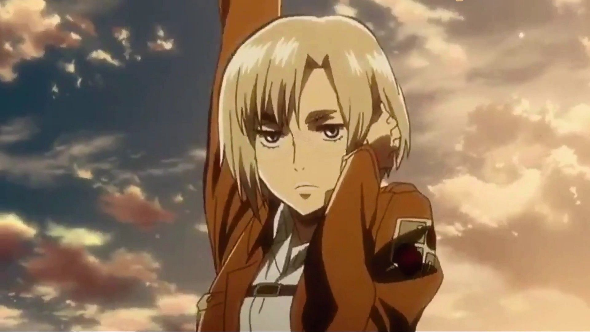 Rico Brzenska as seen in the Attack on Titan anime series (Image Wit Studio)