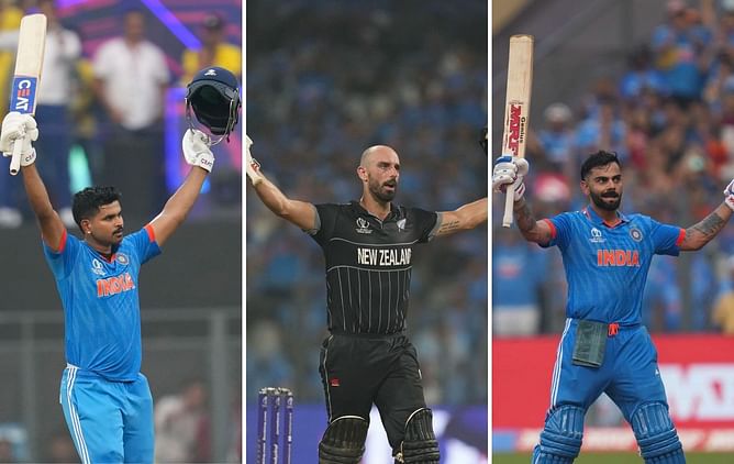 "They were both brilliant" - Matthew Hayden rates Shreyas Iyer & Daryl Mitchell's tons higher than Virat Kohli's century in IND vs NZ semi-final